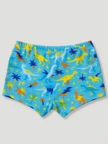 Children's Boxer Shorts Summer Printed Beach Pool Boys Boxer Shorts - Light Blue - View 3