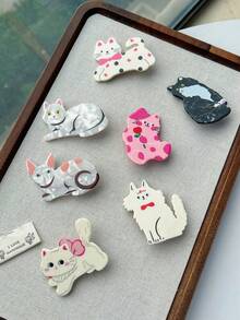 Cute Cartoon Dog Hairpin, Fashionable And Adorable Side Clip For Bangs And Flyaways, Rhinestone Decorated, Versatile Acetate Hair Clip, Suitable For Adults - Multicolor - View 3