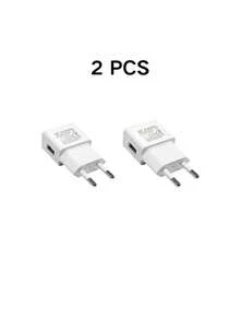 10W/5W USB Wall Charger, 5V 2A/5V 1A Power Adapter Universal, Chargeur Phone, USB EU Plug Cell Phone Charger Compatible With Samsung Galaxy , Power Bank, Apple Watc, Car Accessories-White/Black-2 PCS/1 Pc, Christmas - EU C Type Plug(220-240V) - View 14