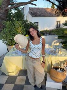 Women Padded Open Back Boat Neck Tank Tops Double Lined Basic Shirts - White - View 6