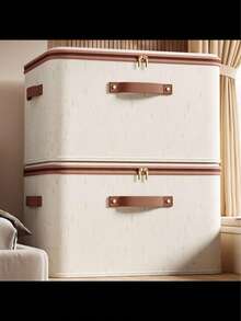 1 可折叠衣物收纳整理盒，大容量防尘被子收纳盒，衣柜柜子收纳盒，抗菌防潮拉链衣柜整理盒，布艺裤子分类收纳盒，装饰用品，节日装饰，房间装饰，家居装饰，卧室装饰，收纳盒，整理器，家居收纳 - 彩色 - 查看 9