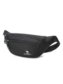 CAMEL CROWN Unisex Sports Waist Bag, Suitable For Running, Phone Pouch, Multifunctional Ultra-Thin Invisible Waistband, For Morning Jogging & Fitness - Black - View 1