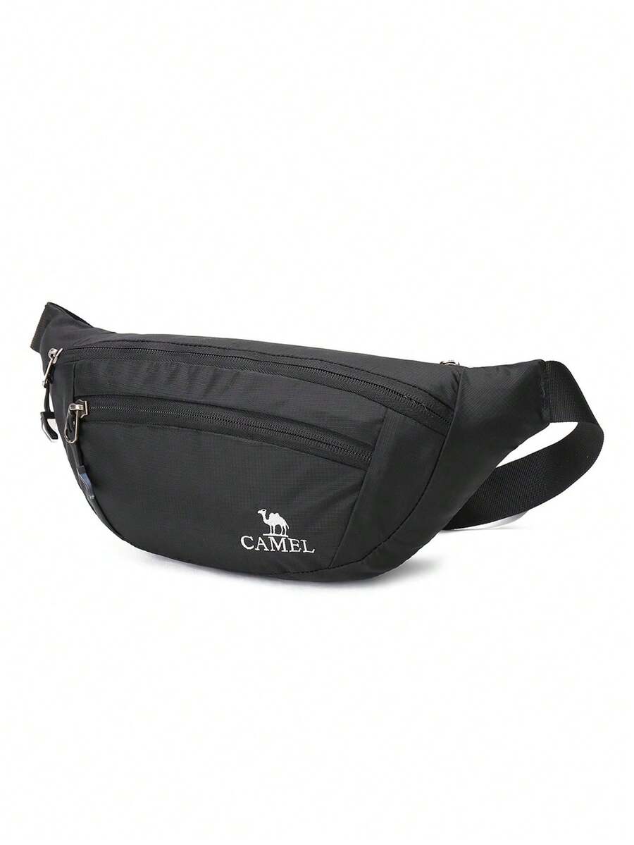 CAMEL CROWN Unisex Sports Waist Bag, Suitable For Running, Phone Pouch, Multifunctional Ultra-Thin Invisible Waistband, For Morning Jogging & Fitness - Black - View 1