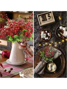 1/3/5 buc ramuri artificiale de ace de pin, decorațiuni de Crăciun cu ace de pin false, plante artificiale, decorațiuni de toamnă pentru decorarea de iarnă, vază de nuntă, decorare de dormitor pentru restaurant și acasă, accesorii pentru petrecere de ziua de naștere, decorare de grădină în aer liber, decorare de sărbători pentru camera de birou de acasă