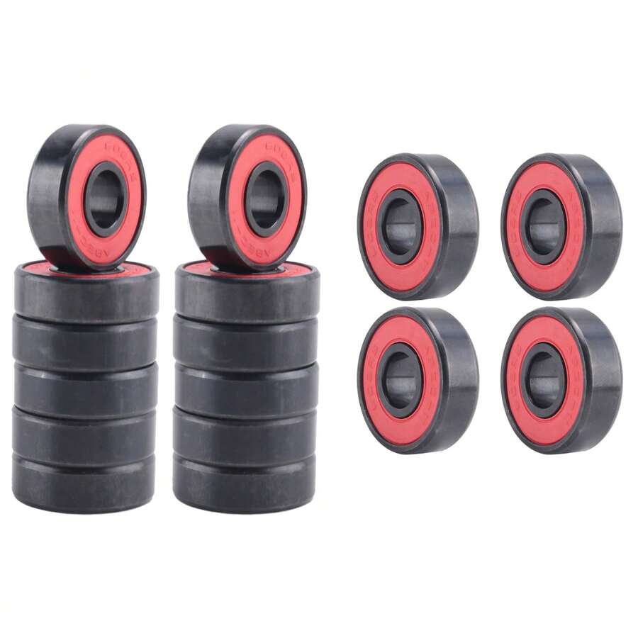 16 Pcs Ceramic Bearings High Speed Wear Resistant For Skate Skateboard Wheel - Black - View 1