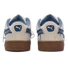 Puma 男鞋女鞋板鞋Suede XL Nippon戶外運動鞋日常通勤休閒鞋403228-01 - 雪白色-樹膠色 - 查看 5