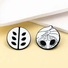 1pc Hollow Knight Cute Funny Creative Metal Cartoon Game Enamel Brooch Pins Badge Lapel Pins Metal Fashion Jewelry Accessories Halloween Gifts Christmas - Multicolor - View 4