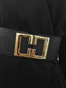 Women's Fashionable Short Black Blazer Jacket, Long Sleeve, Ruffle Hem And Wrap Design, Made Of Slightly Stretchy Polyester Fabric