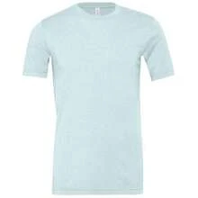Unisex Adult CVC Heather ShortSleeved TShirt (Prism Ice Blue) - Coffee Brown - View 1