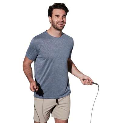 Stedman Mens Move Sports TShirt (Denim Heather)