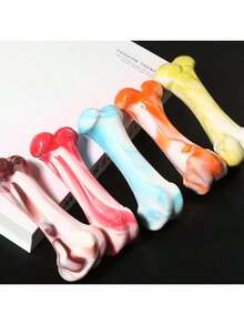 Hueso de simulación - Juguete resistente para perros para masticar con vigor, juguete de hueso de simulación duradero para mantenerlos ocupados y reducir el aburrimiento, perro, juguetes para perros, juguete para perros, Benton Toys, accesorios para perros, mascotas, juguete para perros, Labrador, gato, juguete para perros, Halloween, mascotas, collar para perro