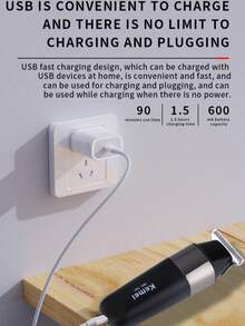 Kemei KM-591 Hair Clippers For Men With LED Display,Professional Hair Clipper Rechargeable Hair Trimmer For Men Shaver Hair Cutting Machine Barber Cut Machin Beard,Electric Razor Beard Shavers Gift For Men,USB Type-C