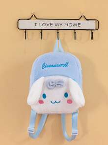 1 pieza Mochila pequeña para niños con diseño de Kuromi, Hello Kitty y Melody, mochila de día linda y de gran capacidad con correas ajustables - Multicolor - Ver 9