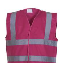Yoko Unisex Adult Band & Brace Waistcoat (Raspberry) - 西瓜粉 - 查看 2