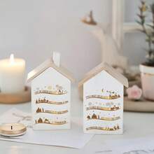 4pcs Golden German Positive Quote Stickers Theme Rub On Transfer Stickers Decals Set - Motivational Sayings Transfer Paper For Furniture, Glass, Easy Apply DIY Home & Life Inspired - Multicolor - View 5