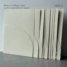 10个装口袋式婚礼邀请函信封，简约邀请函信封，适用于订婚、15岁生日、洗礼等场合，5*7英寸邀请函，DIY邀请卡，可定制口袋