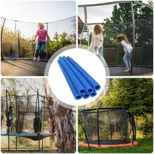 40 Cm (12 Pieces), Trampoline Pole Protectors, Foam Trampoline Pole Protectors, Trampoline Pole Covers, Pole Covers, Easy To Install 12 Replacement Foam Tubes For Trampoline Fences - 藍色 - 查看 7