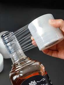 1 Rotolo 230,0 metri di pellicola termoretraibile per macchine per la sigillatura di bottiglie, forniture per imballaggio facili da usare adatte per bottiglie e barattoli