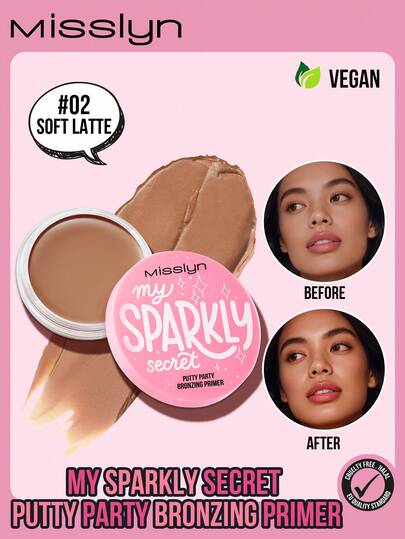  MISSLYN-PUTTY Bronze Primer, Bronze Primer, Luminous Bronze Glow, Lightweight Texture, Creamy Smooth, Moisturizing, Creates Natural Radiant Contours, Sculpted Bronze Glow, Long-Lasting Makeup, All-Day Wear