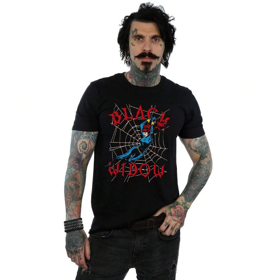 Mens  Web TShirt (Black) - Kawowy brązowy - Zobacz 1