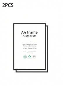 1个A3相框，经典黑色长方形30x40厘米相框，室内A4海报框，无衬垫，适合作为节日礼物送给家人和朋友，可横向或纵向悬挂。