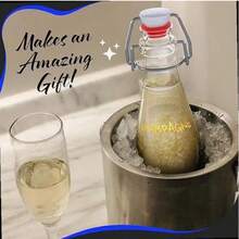 5/3/2/1pc/2oz Oscillating Top Glass Juice Bottle Set - Mini Glass Bottles With Oscillating Top LIDS, Suitable For Homemade Beverages, Extracts, Candies, Handicrafts And Party Decorations, Reusable Filling, Travel Accessories