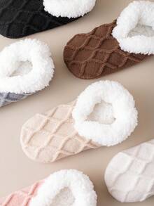 1 par de calentadores de piernas con forro térmico, calentadores de piernas gruesos y antideslizantes para mujer, para invierno