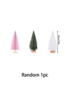 Mini Christmas Tree Desktop, Artificial Christmas Pine Tree, Mini Bottle Brush Trees Tabletop, Small Sisal Trees With Wooden Bases, For Xmas Tabletop Crafts, Xmas Holiday Decor, Indoor Decor Christmas Decorations Winter Room Decor