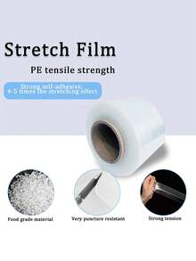 1 Rotolo 230,0 metri di pellicola termoretraibile per macchine per la sigillatura di bottiglie, forniture per imballaggio facili da usare adatte per bottiglie e barattoli