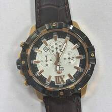 Orient Reloj de cuarzo para hombres Orient (FTW03003T0) - Reloj de acero inoxidable de estilo deportivo con esfera blanca, perfecto para uso diario