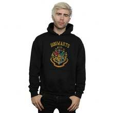 Harry Potter Mens Hogwarts Varsity Hoodie (Black) - Coffee Brown - View 1