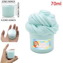 1/5Pcs 70ml Scented Solid Color Butter Slime Kit For Kids, Cute Non-Sticky Slime Putty For Kids, Ideal Christmas Gift Party Favors For Girls Boys - Multicolor - View 14