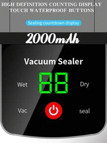 2025 New Model Rechargeable Vacuum Sealer - Portable Automatic Food Fresh-Keeping Vacuum & Sealing Machine For Home & Outdoor Use