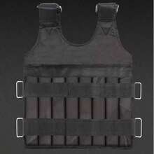 Adjustable Weighted Vest, Up To 110LB For Men Women Weighted Vest For Fitness Weighted Vest For Athletic Training Fitness Jacket For Workout, Strength Training, Running, Fitness, Muscle Building, Weight Loss - 黑色 - 查看 8