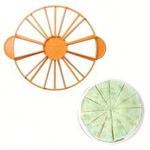 Separador de pastel/pan en rebanadas de 10/12, cortador equilibrado de plástico, fácil de usar, herramienta de repostería, apto para restaurantes y cocinas, color aleatorio - Multicolor - Ver 2