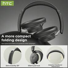 HTC Auriculares TWS HP06 con cancelación activa de ruido, micrófonos duales, cancelación de ruido de llamadas ENC, modo de juego de baja latencia, resistencia al agua y al sudor con clasificación IPX, color blanco roto. - blanquecino - Ver 4