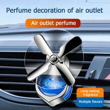 1pc Car Air Vent Fragrance Creative Rotating Fan Lasting Fragrance Deodorizer Car Interior Decor, Air Conditioning Aromatherapy Diffuser - A - View 3