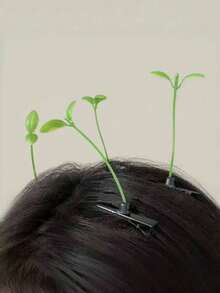 5/30pcs Bean Sprout Hair Clips, A Type Of Hair Clip Used To Fix Bean Sprouts Or Tender Plant Shoots. Suitable For Creating Interesting Hairstyles. Hair Clips With Cute Grass Pattern, Suitable As Hair Accessories For Women. Suitable For Students, Office Workers, And Both Men And Women. Green Plant Hair Clips. Ideal Choice For Christmas Gifts, New Year Parties, Birthday Parties, And Classroom Activities. (Universal Fit) It Includes Two Hair Clips, Claw Clips, Hair Claws, Hair Slides, Hair Clips.