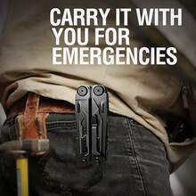 WAYAMY Multiherramienta de acero inoxidable, 28 en 1 Multiherramienta Alicates, Juego de Cuchillos de Alicates de Herramientas, el mejor regalo para novio, papá, él, marido - Negro - Ver 8