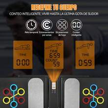 YUDSKU Tabla de Flexiones 30 en 1 Ajustable en Longitud según Anchura de Hombros, Conteo de Tiempo Automático, Soporte Antideslizante y Ligas de Resistencia – Push Up Board para Fitness y Gym en Casa - 1 - Ver 3