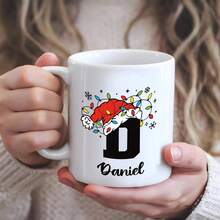 1 قطعة/2 قطعة/4 قطع، 11 أونصة، كوب قهوة شخصي - من الألف إلى الياء اسم شخصي كوب عيد الميلاد ، نص، اسم، هدية للنساء، كوب قهوة شخصي مطبوع بالحرف الأول من الاسم - تصميم مخصص، كوب سيراميك، كوب جديد، تجديد المنزل، أكواب مخصصة، راحة سهلة، عيد الميلاد، هدايا عيد الميلاد