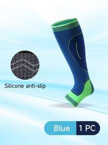 1 件针织运动压缩腿套，适合跑步、健身、跳绳、骑自行车、长防滑小腿套 - 需要两件，购买两件 - 彩色 - 查看 37