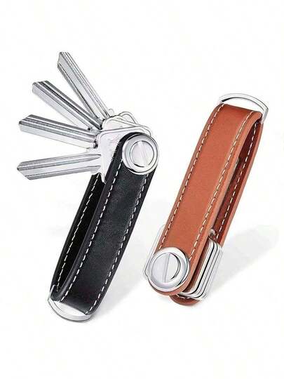 汽车钥匙袋包包钱包夹链钥匙包环收藏家管家口袋钥匙收纳器智能皮革钥匙扣