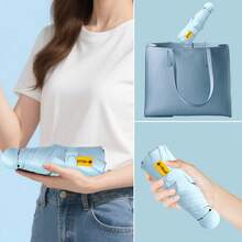 1 UV Resistant Mini Umbrella, Suitable For Sunny And Rainy Days, Portable - Đỏ - Xem 5