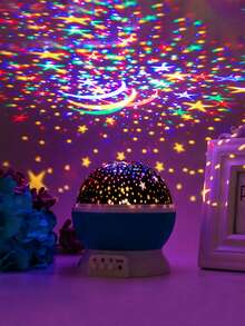 360 Degree Star And Moon Projector, Starlight Night Light Projector For Children's Room, 9 Modes, Colorful And Dreamy Starlight, Featuring The Moon And Stars - Create A Romantic Atmosphere, Perfect For Children's Room, Bedroom, Camping Or Party Decoration - Đèn chiếu sao và mặt trăng - Xem 3