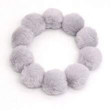 10pcs 5-6cm Faux Rex Rabbit Fur Pompom Balls Artificial Fluffy Soft Christmas Pompons DIY Pom Poms Handmade Keychain Charms Clothing Hats Gloves Sewing Crafts Supplies - Multicolor - View 32