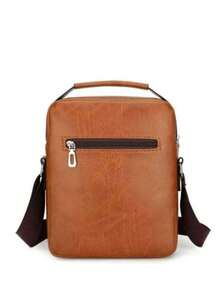 Men's Waterproof Multi-Function Messenger Shoulder Bag - 摩卡棕 - 查看 5