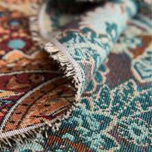 1pc Bohemian Style Jacquard Fabric, DIY Sewing Fabric, Pre Cut 19in X 58.2in, 36in X 58.2in, Thick Fabric With Cashew Flower Patterns,Suitable For Handmade Sofa Covers, Tablecloths, Pillows, Curtain,Clothing, Bags, Dresses, Skirts, Hat,Background Fabrics, Tapestry, Table Flag, Home Decoration,Etc