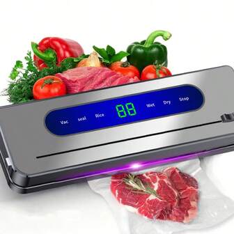 5500 Sealing Machine, Plug-In Vacuum Sealer With 10 Bags, Multi-Functional Food Preservation Sealer, Compact & Portable Home Vacuum Sealer, Cutting Knife Vacuum Preservation Machine, Small Sealing Machine, Food Plastic Sealer, Packaging Machine, Dry & Wet Sealing Machine, Multi-Functional Vacuum Food Sealer, Compact Vacuum Food Preserver, Keeps Food Fresh, Best Gift For Birthday, Father's Day, Mother's Day, Christmas