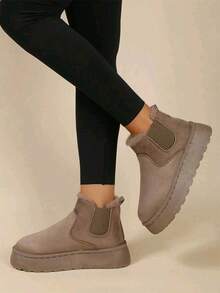 GAN AI Women Snow Boots - Brown - View 4